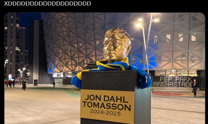 Tak wygląda ''POMNIK'' Jon Dahla Tomassona w Szwecji :D